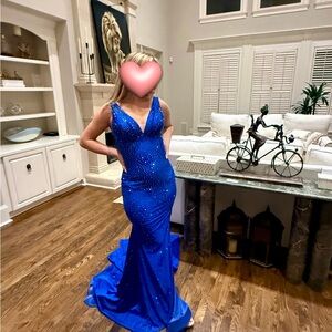 Johnathan Kayne Royal Blue Prom Dress